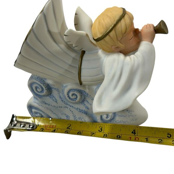 VTG Home Interiors‎ ANGELS BOY AND GIRL ANNOUNCING THE SAVIORS BIRTH Figurines - Picture 10 of 14